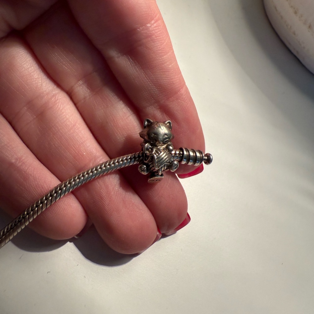 Pandora Silver Cat Charm